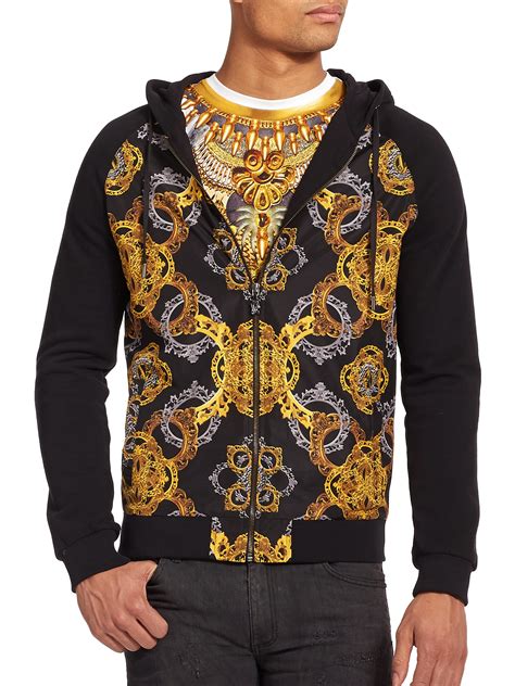 versace men's hoodie|versace jumper men's sale.